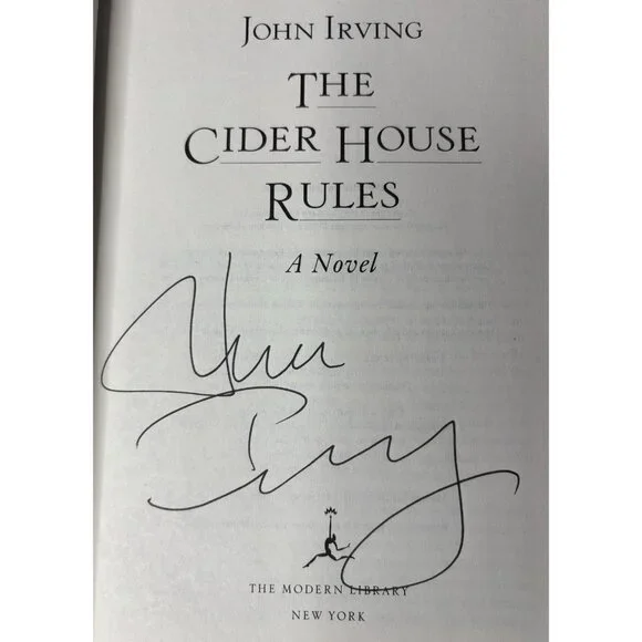 🤎NEW The Cider House Rules- SIGNED John Irving, Modern Library HC/DJ NEW 🤎 - Picture 7 of 10